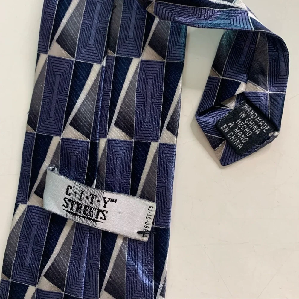 City Streets youth zipper pull adjustable tie Blue